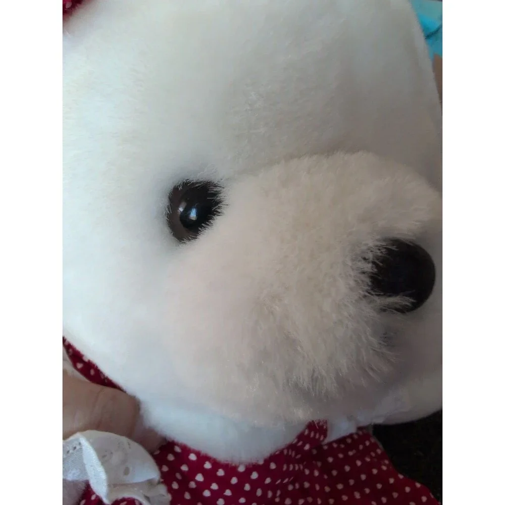 Rare Playful Pals Made Expressly for Mervyn's White Teddy Bear Plush Stuffed VTG